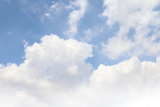 Sky, Sky clouds clear, Big fluffy clouds beautiful large on sky