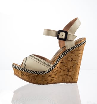 Modern fashionable women shoe shot in studio