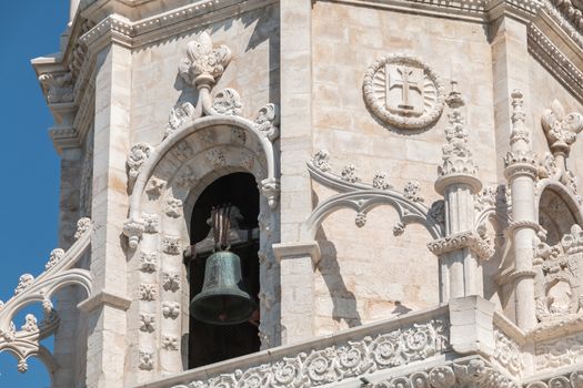 architectural detail of the holy mary church of Belem (Igreja de Santa Maria de Belem) in Lisbon, Portugal