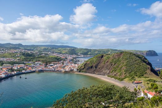 Walk on the Azores archipelago. Discovery of the island of Faial, Azores. Portugal , Horta