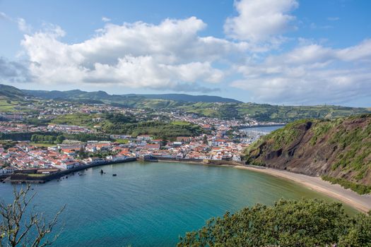 Walk on the Azores archipelago. Discovery of the island of Faial, Azores. Portugal , Horta