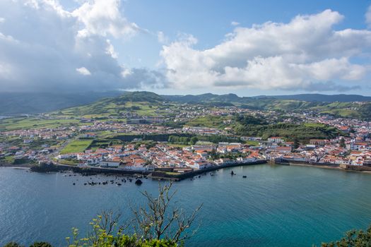 Walk on the Azores archipelago. Discovery of the island of Faial, Azores. Portugal , Horta