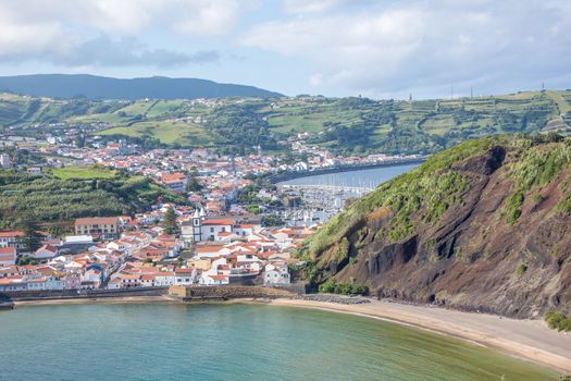 Walk on the Azores archipelago. Discovery of the island of Faial, Azores. Portugal , Horta