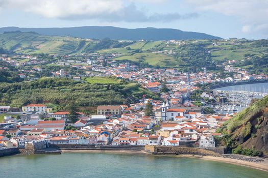 Walk on the Azores archipelago. Discovery of the island of Faial, Azores. Portugal , Horta