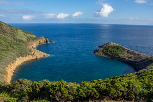 Walk on the Azores archipelago. Discovery of the island of Faial, Azores. Portugal , Horta