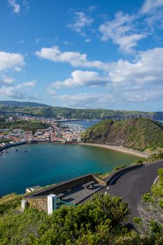 Walk on the Azores archipelago. Discovery of the island of Faial, Azores. Portugal , Horta