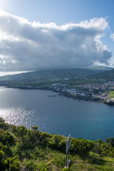 Walk on the Azores archipelago. Discovery of the island of Faial, Azores. Portugal , Horta