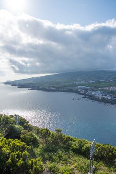 Walk on the Azores archipelago. Discovery of the island of Faial, Azores. Portugal , Horta