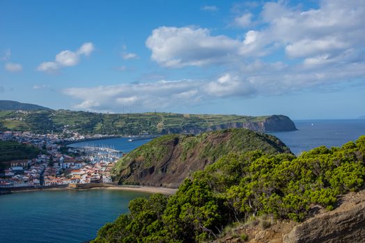 Walk on the Azores archipelago. Discovery of the island of Faial, Azores. Portugal , Horta