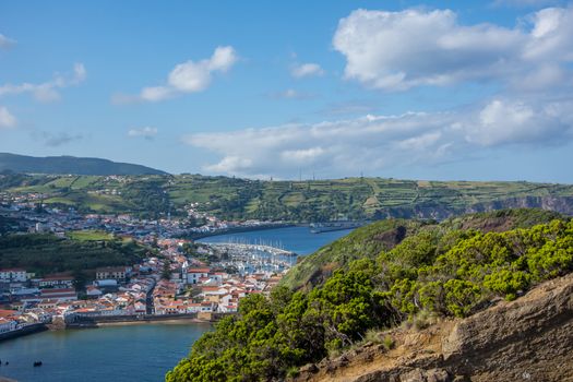 Walk on the Azores archipelago. Discovery of the island of Faial, Azores. Portugal , Horta