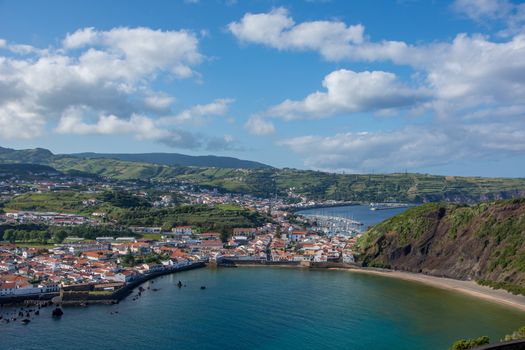 Walk on the Azores archipelago. Discovery of the island of Faial, Azores. Portugal , Horta