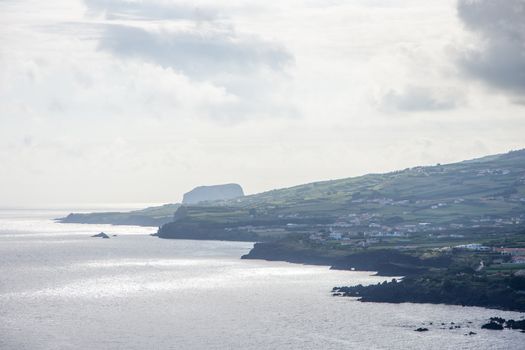 Walk on the Azores archipelago. Discovery of the island of Faial, Azores. Portugal , Horta