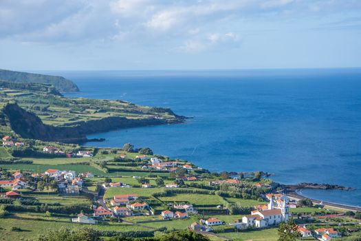 Walk on the Azores archipelago. Discovery of the island of Faial, Azores. Portugal , Horta