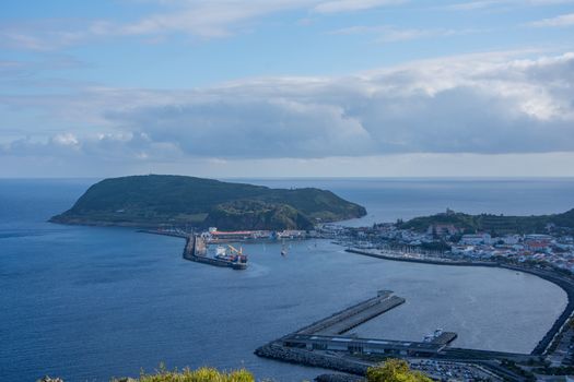 Walk on the Azores archipelago. Discovery of the island of Faial, Azores. Portugal , Horta