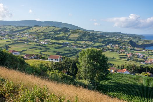 Walk on the Azores archipelago. Discovery of the island of Faial, Azores. Portugal , Horta