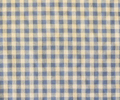 Texture of blue plaid fabric as background