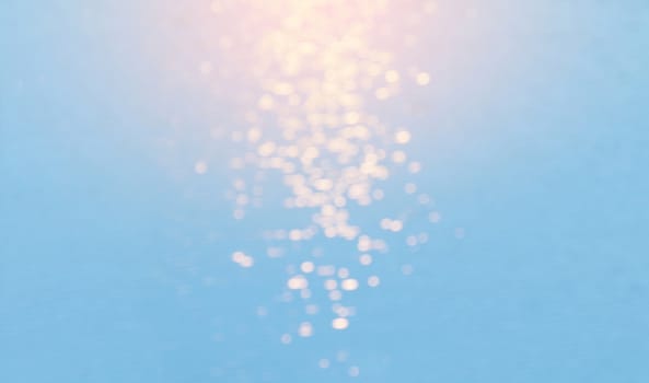 Blur Glitter effect bokeh on Surface water background, Water bokeh in the river nature