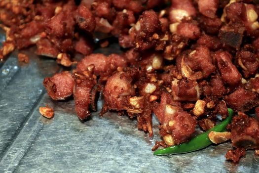 Fried pork (Selective Focus)