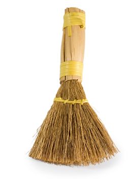 Besom isolated on white background. Cleaning