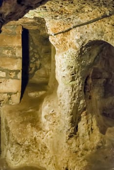 Derinkuyu underground city, Cappadocia in Central Anatolia, Turkey