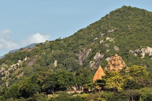 high in the hills of Nha Trang have Ponagar Pagoda, a temple of the reign of the Cham. Nha Trang, Vinh Phuoc district
