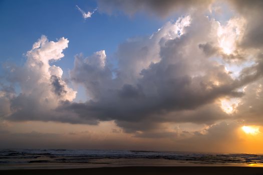 Hurricane Irma catastrophic storm, Nature composition cloudscape