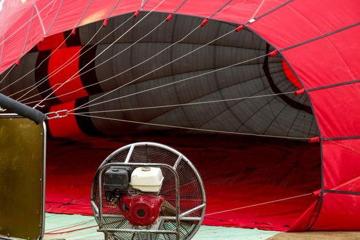 Red Hot air balloon system of ventilation