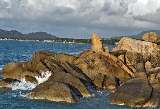 rock formations on Koh Samui’s south coast, known as Grandpa (Ta) and Grandma (Yai), look, respectively, like male and female genitalia. Thailand