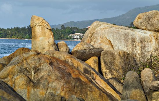 The Grandfather Rock, a penis shaped pillar Koh Samui, Thailand