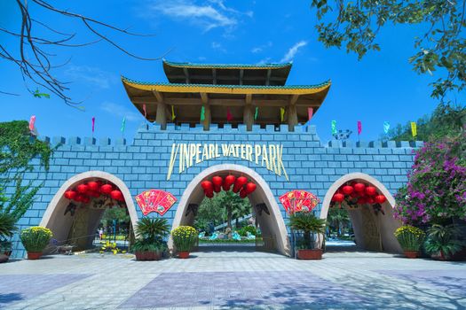 VINPEARL RESORT, NHA TRANG, VIETNAM - FEBRUARY 01, 2015. Output in Vinpearl water park, Nhatrang - Vietnam