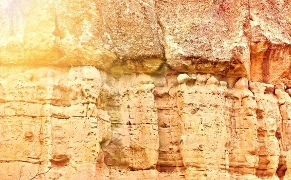 volcanic rocks in Turkey, textur background limestone sandstone of Cappadocia