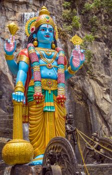 statue Hindu godess in Batu Caves, Kuala Lumpur, Malaysia