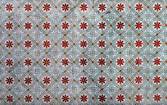 flowers floor mosaic tile background