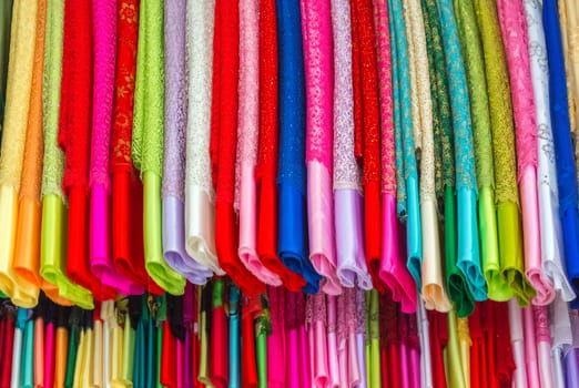 samples fabrics of various colours silk vietnam market