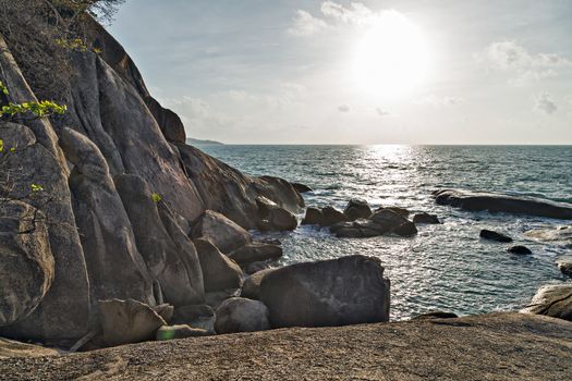 The Grandfather Rock, a penis shaped pillar Koh Samui, Thailand
