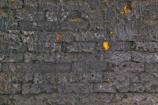 black empty wall stone texture old background