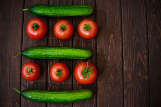 Tomatoes and cucumbers, the best traditional vegetables with low caloric content for ease and health of your organism.