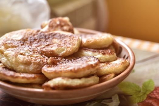 freshly made pancakes. Breakfast ideas.American food,Good morning