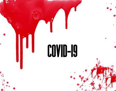 Blood background of coronavirus covid 19