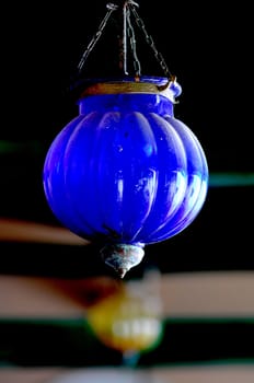 Blue Hanging Light