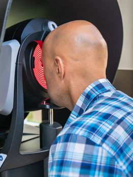 examination of the eyes with a modern device.