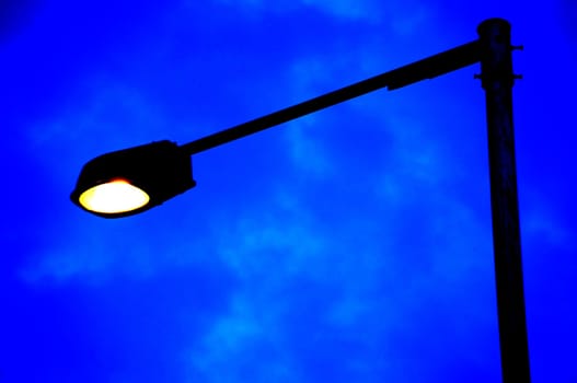 Street Light in Blue Sky