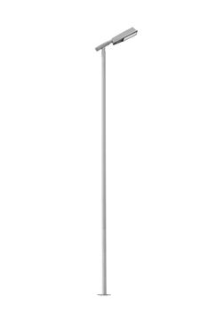 Street light pole isolated on a white background, with clipping path.