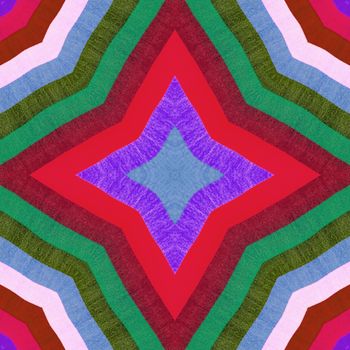 Colorful abstract kaleidoscope or endless pattern for background used.