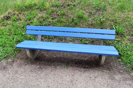 A public empty bench found in northern Europe.