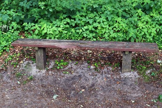 A public empty bench found in northern Europe.