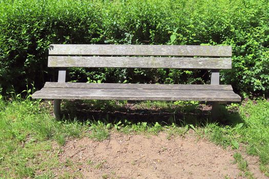 A public empty bench found in northern Europe.