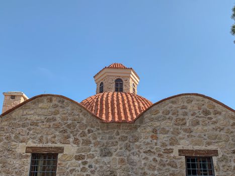Mevlevihane museum in Antalya old town Kaleici, Turkey. Historical Ottoman style stone building. Horizontal stock image.
