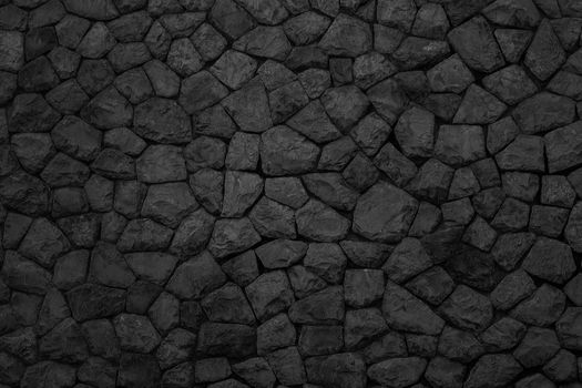 stone wall black for design background or wallpaper