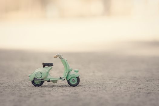 Motorcycle model in nature